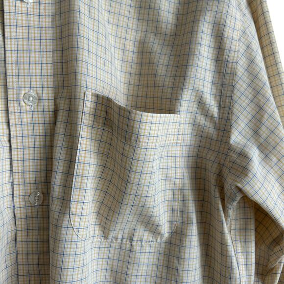Brooks Brothers Mens Shirt S Yellow Check Button Up Preppy Classic Office Travel - Picture 8 of 11